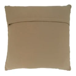 Saro Lifestyle Saro Lifestyle Rayon Pillow Cover With Striped Design, Natural, 20"