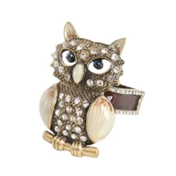 Saro Lifestyle Owl Napkin Ring, Bronze (Set Of 4) -Saro Lifestyle GUEST 410a3dfc 4c5d 428b b7d5 7bb9133d4a6d