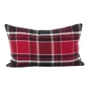 12"x20" Jarret Plaid Pillow Down Filled Red - SARO Lifestyle 1 12"x20" Jarret Plaid Pillow Down Filled Red - SARO Lifestyle -Saro Lifestyle GUEST 41cbc6b9 a76c 49de afc6 0b43c12ec05f