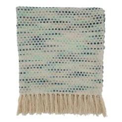 Saro Lifestyle Tasseled Throw With Confetti Design -Saro Lifestyle GUEST 4296094b fddb 43f0 a04e 2effa716d245