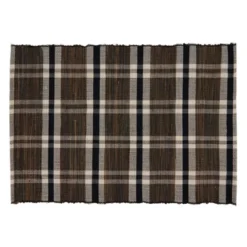Saro Lifestyle Plaid Woven Water Hyacinth Placemat (Set Of 4) -Saro Lifestyle GUEST 4455bed2 d7a5 4b4d 8508 9e17a35d4f51