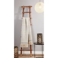 50"x60" Chunky Fringe Striped Design Throw Blanket Gray - Saro Lifestyle 7 50"x60" Chunky Fringe Striped Design Throw Blanket Gray - Saro Lifestyle -Saro Lifestyle GUEST 4540795d b418 443f ad6d 1533d191302a