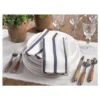 4pk 20" Striped Printed Design Napkin Navy Blue - Saro Lifestyle -Saro Lifestyle GUEST 4624028d 4edb 4732 b7ef e33b24304554