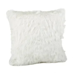 20"x20" Oversize Down Filled Faux Fur Square Throw Pillow - Saro Lifestyle