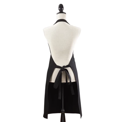 35"x28" Denim Classic Cuisine Cotton Cooking Apron - Saro Lifestyle 3 35"x28" Denim Classic Cuisine Cotton Cooking Apron - Saro Lifestyle