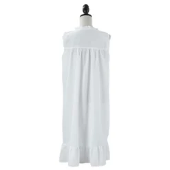 Saro Lifestyle Embroidered Sleeveless Nightgown