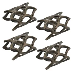 Saro Lifestyle Beachside Beauty Scallop Coral Napkin Ring (Set Of 4)