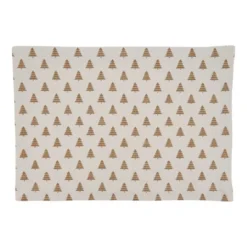 Saro Lifestyle Christmas Trees Placemat, 14"x20" Oblong, Gold (Set Of 4) 11 Saro Lifestyle Christmas Trees Placemat, 14"x20" Oblong, Gold (Set Of 4) -Saro Lifestyle GUEST 4bdfd0e8 2846 49db a37d d7a34e469038