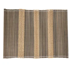 Saro Lifestyle Table Placemats With Striped Design (Set Of 4)