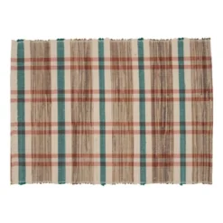 Saro Lifestyle Plaid Woven Water Hyacinth Placemat (Set Of 4) -Saro Lifestyle GUEST 4d67cd56 8d05 4fe8 9a84 4247f64d4f05
