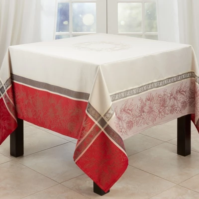 Saro Lifestyle Tablecloth With Jacquard Christmas Design 7 Saro Lifestyle Tablecloth With Jacquard Christmas Design - Image 5