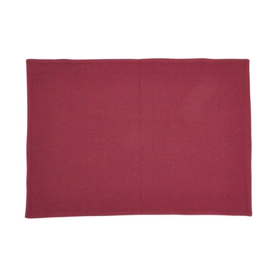 Saro Lifestyle Rustic Recycled Plaid Placemat And Napkin (Set Of 8), Red 5 Saro Lifestyle Rustic Recycled Plaid Placemat And Napkin (Set Of 8), Red - Image 3