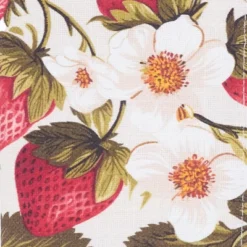 Saro Lifestyle Breezy Juicy Strawberry Napkin (Set Of 4), 20"x20", Multicolored -Saro Lifestyle GUEST 5516153f cec7 4382 9215 899ae979ede7