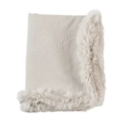 Saro Lifestyle Plush Lamb Fur Border Linen Throw Blanket 9 Saro Lifestyle Plush Lamb Fur Border Linen Throw Blanket -Saro Lifestyle GUEST 554fd8e1 4906 40f2 b25e 1efee1158084