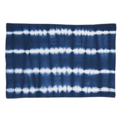 Saro Lifestyle Modern Tie Dye Placemats With Striped Pattern (Set Of 4), 14"x20", Blue -Saro Lifestyle GUEST 58333181 37c6 415a a224 cdd5e83fe90c