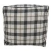 Saro Lifestyle Plaid Pouf, 20"x20"x14" Square, Grey 1 Saro Lifestyle Plaid Pouf, 20"x20"x14" Square, Grey -Saro Lifestyle GUEST 5859c964 f191 4394 ab4e ffa9cbaa2aef