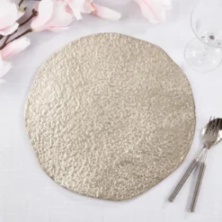 Saro Lifestyle Organic Shaped Charger (Set Of 4) -Saro Lifestyle GUEST 5a2083c9 09f4 4db7 9db9 f0c55cb5df04