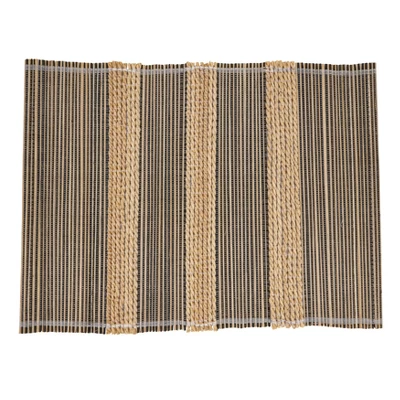 Saro Lifestyle Table Placemats With Striped Design (Set Of 4) 6 Saro Lifestyle Table Placemats With Striped Design (Set Of 4) - Image 4