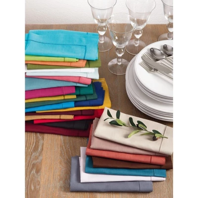 Saro Lifestyle Hemstitched Dinner Napkin (Set Of 4) 3 Saro Lifestyle Hemstitched Dinner Napkin (Set Of 4) - Image 2
