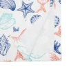 Saro Lifestyle Ocean Breeze Sea Shells Table Runner, 14"x72", Multicolored