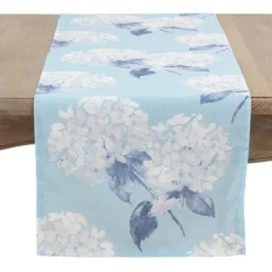 Saro Lifestyle Printed Table Runner With Hydrangea Design 7 Saro Lifestyle Printed Table Runner With Hydrangea Design -Saro Lifestyle GUEST 5dc12a46 7454 4cb3 aada 111177e1030b