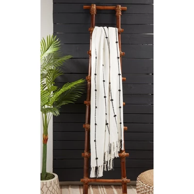 Saro Lifestyle Cotton Throw With Knotted Design 5 Saro Lifestyle Cotton Throw With Knotted Design - Image 3