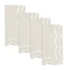Saro Lifestyle Scalloped Border Napkin (Set Of 4)