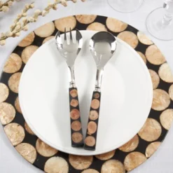 Saro Lifestyle Artisan Wood & Resin Salad Server Set Black 8 Saro Lifestyle Artisan Wood & Resin Salad Server Set Black -Saro Lifestyle GUEST 600f8d4b 1944 4f2b bbbb a0fce7f67c08