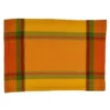 Saro Lifestyle Banded Border Placemat, 14"x20" Oblong, Orange (Set Of 4) -Saro Lifestyle GUEST 60124239 c375 4677 8b56 bd4bf7bac992