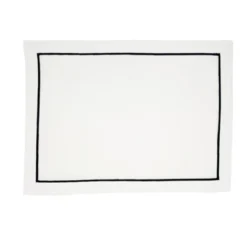 Saro Lifestyle Embroidered Line Design Placemat (Set Of 4) -Saro Lifestyle GUEST 60527aa0 1288 4785 b165 e2d511502a68