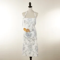Saro Lifestyle Charming Toile Floral Apron, 28"x35", Blue 8 Saro Lifestyle Charming Toile Floral Apron, 28"x35", Blue -Saro Lifestyle GUEST 60783c8d 165d 4364 bbe5 3af74931ce2c