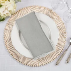 Saro Lifestyle Fringed Design Stone Washed Napkins -Saro Lifestyle GUEST 60c0f933 03bf 407a 8040 d2be548bc6b0