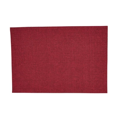 Saro Lifestyle Refined Stitched Plaid Placemat (Set Of 4), 13"x19", Red 6 Saro Lifestyle Refined Stitched Plaid Placemat (Set Of 4), 13"x19", Red - Image 4