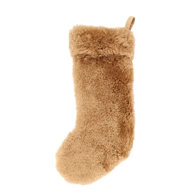 Saro Lifestyle Cozy Delight Lamb Fur Stocking 3 Saro Lifestyle Cozy Delight Lamb Fur Stocking