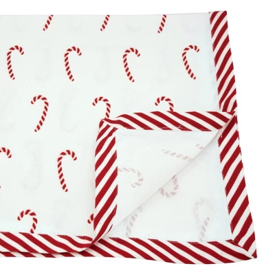 Saro Lifestyle Christmas Table Runner With Candy Cane Border 3 Saro Lifestyle Christmas Table Runner With Candy Cane Border