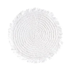 Saro Lifestyle Rustic Raffia Fringe Placemat (Set Of 4) -Saro Lifestyle GUEST 6dea5754 679f 40fc 8e38 c19894557703
