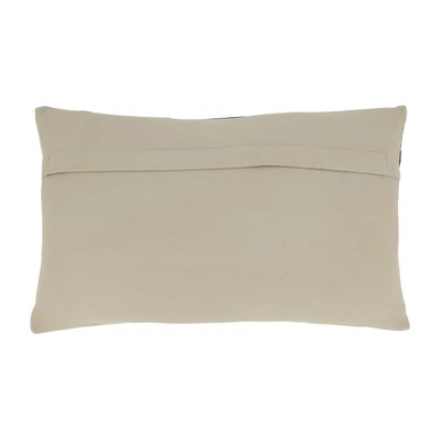 Saro Lifestyle Craftsman Hair On Leather Down Filled Throw Pillow, 12"x20", Gray 3 Saro Lifestyle Craftsman Hair On Leather Down Filled Throw Pillow, 12"x20", Gray