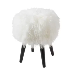 Saro Lifestyle Mongolian Lamb Fur Stool 17 Saro Lifestyle Mongolian Lamb Fur Stool -Saro Lifestyle GUEST 70ca1297 22fa 42c6 8de9 19dd6bee9e2f