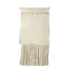 Saro Lifestyle Saro Lifestyle Wall Hanging With Woven Design, Ivory, 24"x48"