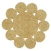 Saro Lifestyle Round Table Mats With Jute Design (Set Of 4), Beige -Saro Lifestyle GUEST 75b78bdc 106c 41f5 9049 1a9aa8f2cb11