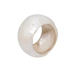 Saro Lifestyle Textured Capiz Napkin Ring (Set Of 4) -Saro Lifestyle GUEST 7a92aac7 7d2a 4f58 bf6b c75412e0f333