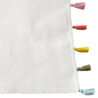 Saro Lifestyle Cotton Placemats With Fiesta Tassel Design 4 Saro Lifestyle Cotton Placemats With Fiesta Tassel Design - Image 2