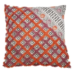 Saro Lifestyle Block Print Embroidered Decorative Pillow Cover 7 Saro Lifestyle Block Print Embroidered Decorative Pillow Cover -Saro Lifestyle GUEST 7f6cfbb6 ccfd 4e66 9c6a 44f638b4f303