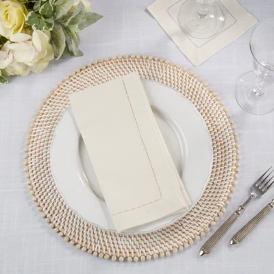 Saro Lifestyle Hemstitched Elegance Napkin (set Of 4) 5 Saro Lifestyle Hemstitched Elegance Napkin (set Of 4) - Image 3