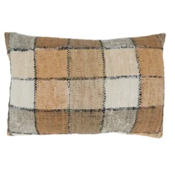 Saro Lifestyle Checkered Down-Filled Throw Pillow -Saro Lifestyle GUEST 811b06a0 19bc 4e2b beb1 5611244b6089