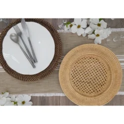 Saro Lifestyle Handmade Rattan Charger (Set Of 4) 12 Saro Lifestyle Handmade Rattan Charger (Set Of 4) -Saro Lifestyle GUEST 840a7301 e31a 44db 8e1b 1a4bb5b600ee