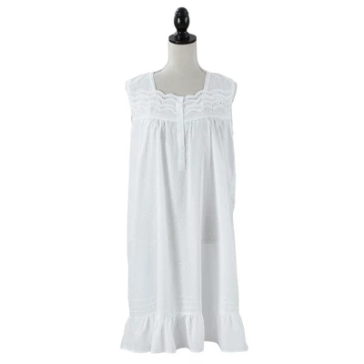 Saro Lifestyle Embroidered Design Nightgown 7 Saro Lifestyle Embroidered Design Nightgown - Image 5