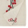 Saro Lifestyle Holiday Cheer Embroidered Berry Table Runner, 16"x72", Beige -Saro Lifestyle GUEST 86c50924 28d7 43d0 aa55 813e25592858