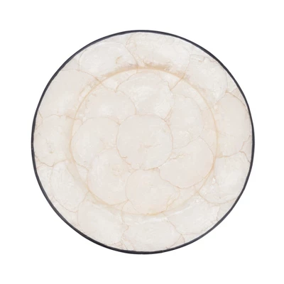 Saro Lifestyle Polished Capiz Charger Plate (Set Of 4) 7 Saro Lifestyle Polished Capiz Charger Plate (Set Of 4) - Image 5