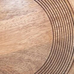 Saro Lifestyle Handcrafted Wooden Charger Plate (Set Of 4), 13"x13", Beige -Saro Lifestyle GUEST 8a0228c1 e3d5 46a5 a23a 93d1a5ed8ae4